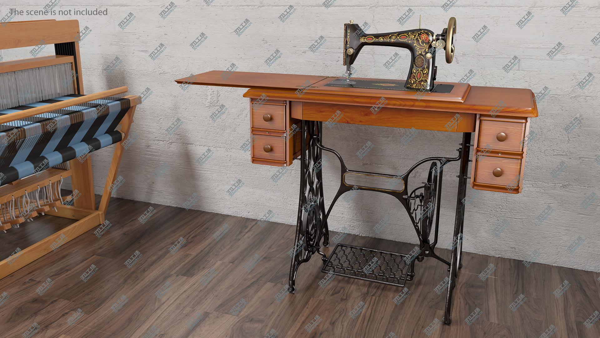 images/goods_img/2021040235/Antique Sewing Machine 3D/4.jpg